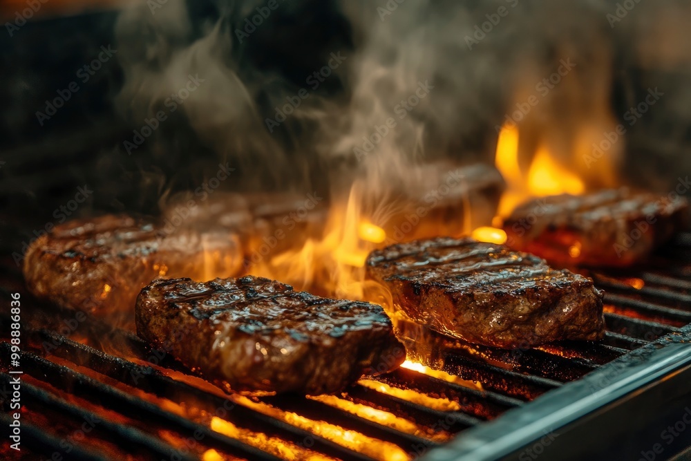 Grill background - generative ai Grill background - generative ai