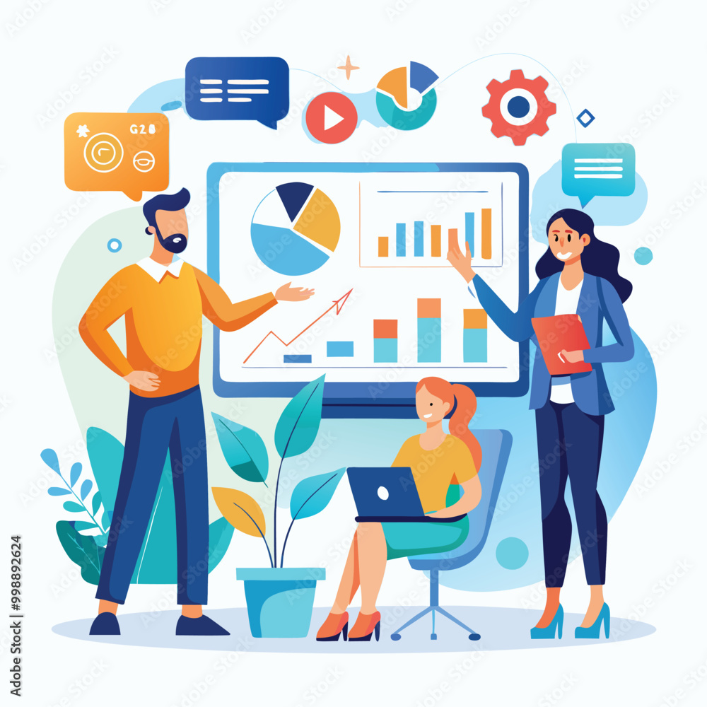 Marketing campaign illustration Marketing campaign illustration