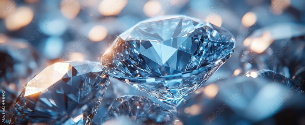 closeup view of a diamond texture capturing the striking beauty of a blue gem the intricate details and facets reflect light creating a luxurious and captivating visual closeup view of a diamond texture capturing the striking beauty of a blue gem the intricate details and facets reflect light creating a luxurious and captivating visual