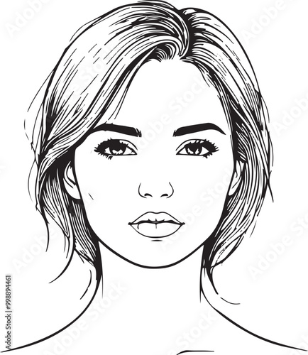 women face outline