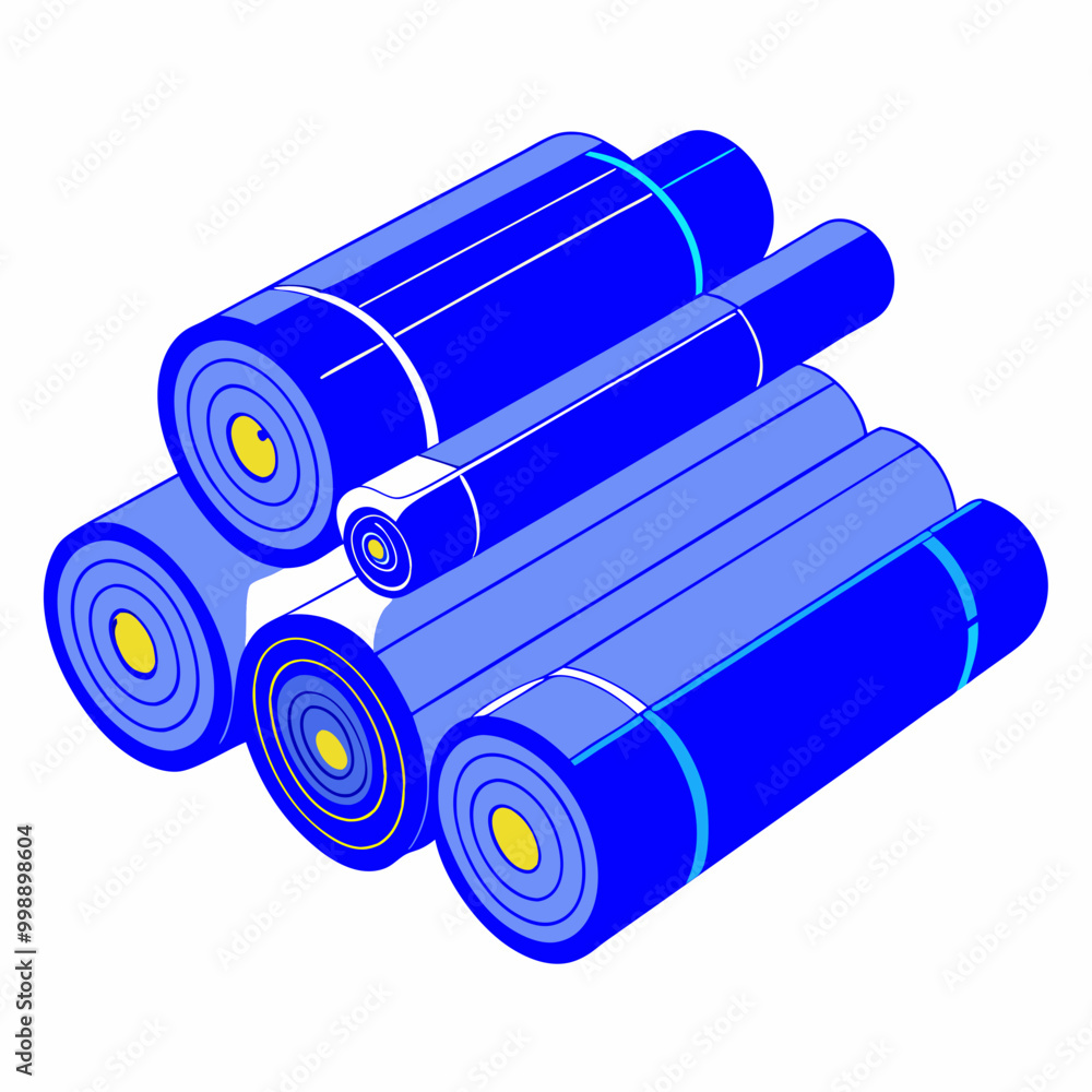 set of blueprints rolled up set of blueprints rolled up