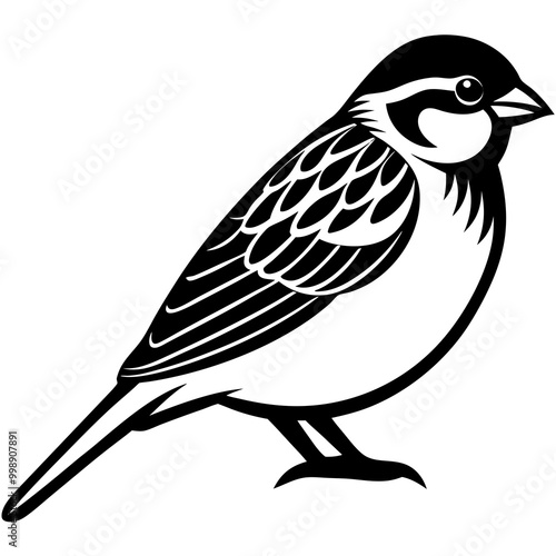 American tree sparrow bird creative vector design photo