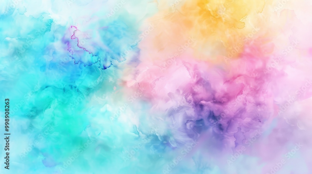 Abstract Watercolor Cloudscape Pastel Dreams, Abstract Art, Watercolour , Painting Abstract Watercolor Cloudscape Pastel Dreams, Abstract Art, Watercolour , Painting