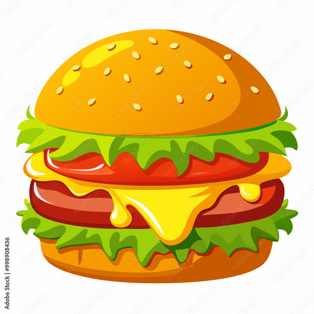 hamburger isolated on white hamburger isolated on white