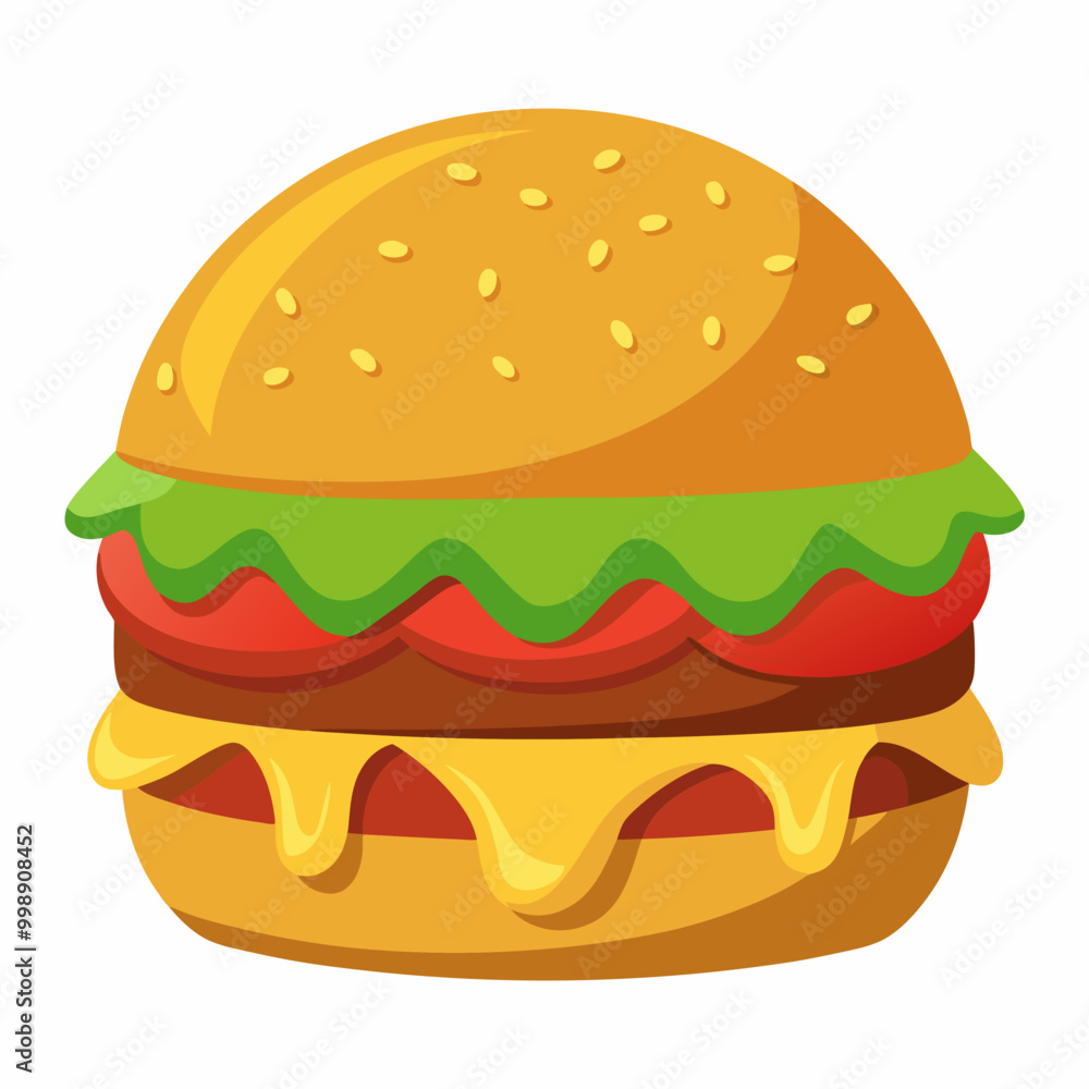 hamburger isolated on white hamburger isolated on white