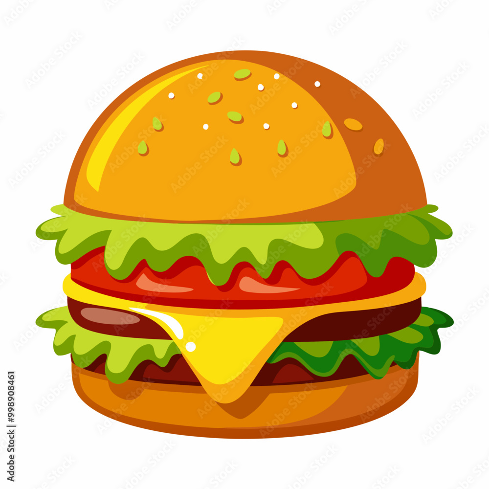 hamburger isolated on white hamburger isolated on white