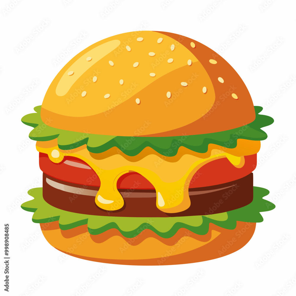 hamburger isolated on white hamburger isolated on white