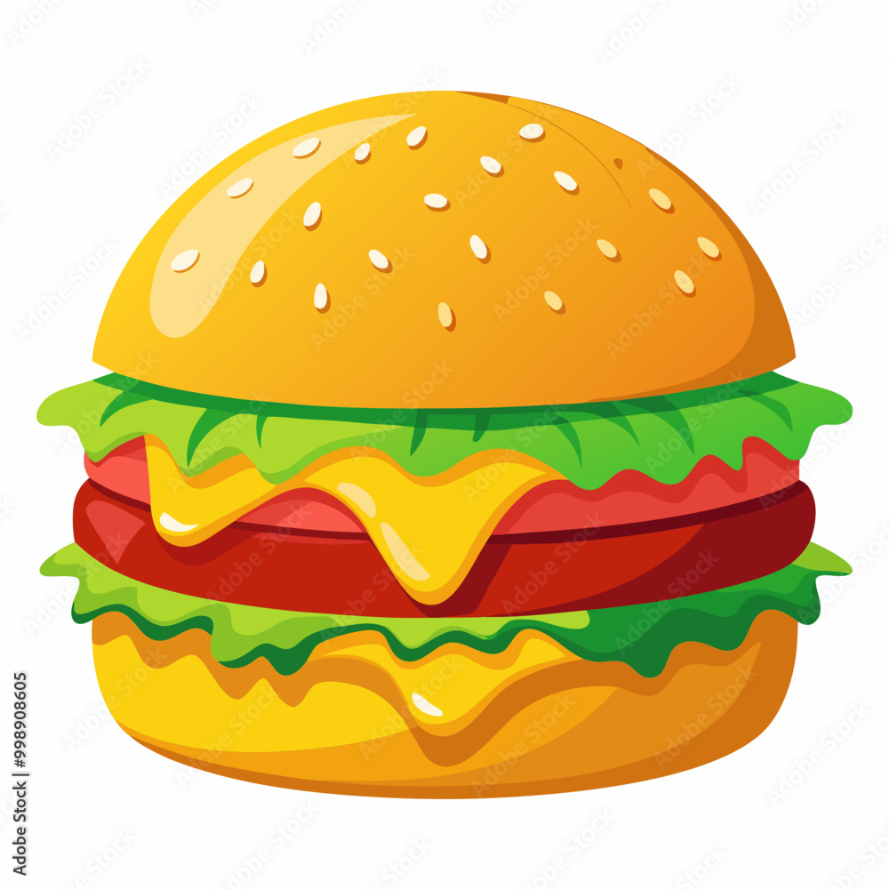 hamburger isolated on white hamburger isolated on white