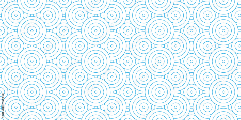 Vector blue Modern overlap stylish texture. Repeating geometric tiles. Abstract seamless blue pattern with circles fabric curl overlapping fabric simple geometric overlapping texture. Vector blue Modern overlap stylish texture. Repeating geometric tiles. Abstract seamless blue pattern with circles fabric curl overlapping fabric simple geometric overlapping texture.