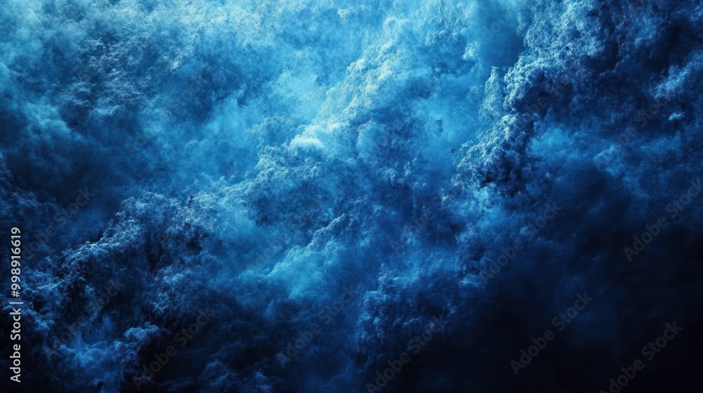 Abstract Blue and Black Swirling Clouds Abstract Blue and Black Swirling Clouds
