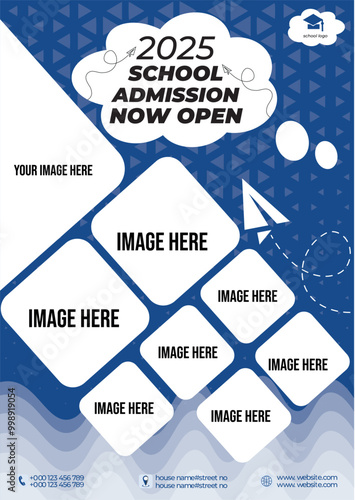 creative poster design for educational institution about admission.