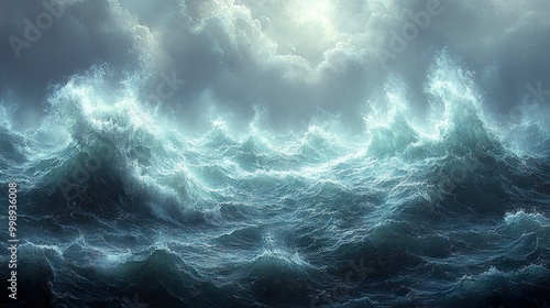 Dramatic Ocean Waves - Stormy Seascape Photography