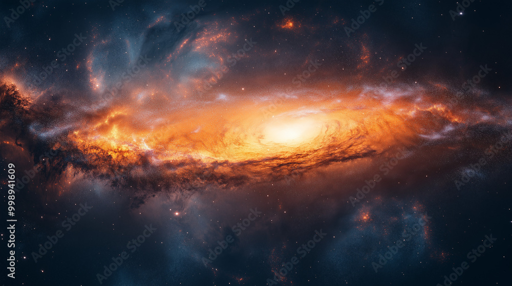 Naklejka premium La galaxie