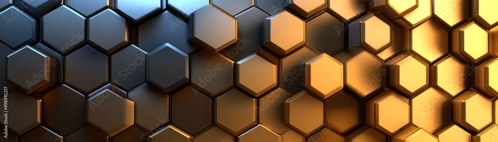 Abstract Gold and Black Hexagon Pattern, 3D Rendering, Geometric, Pattern ,hexagon ,pattern Abstract Gold and Black Hexagon Pattern, 3D Rendering, Geometric, Pattern ,hexagon ,pattern