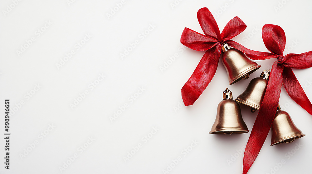 christmas bell on white background christmas bell on white background