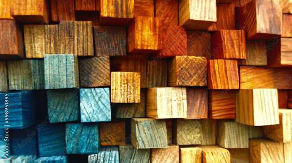 Fototapeta premium Abstract 3D Cube Art Collection: Geometric Designs, Textures, and Colorful Patterns