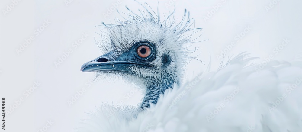 Obraz premium High Key Portrait Of White Emu