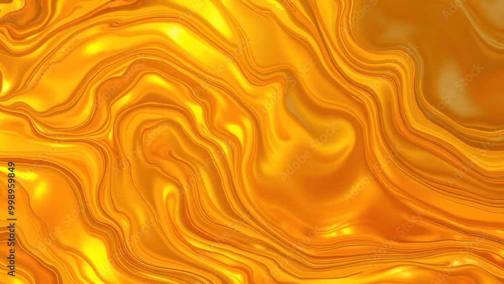 Abstract Golden Liquid Swirls Background Abstract Golden Liquid Swirls Background