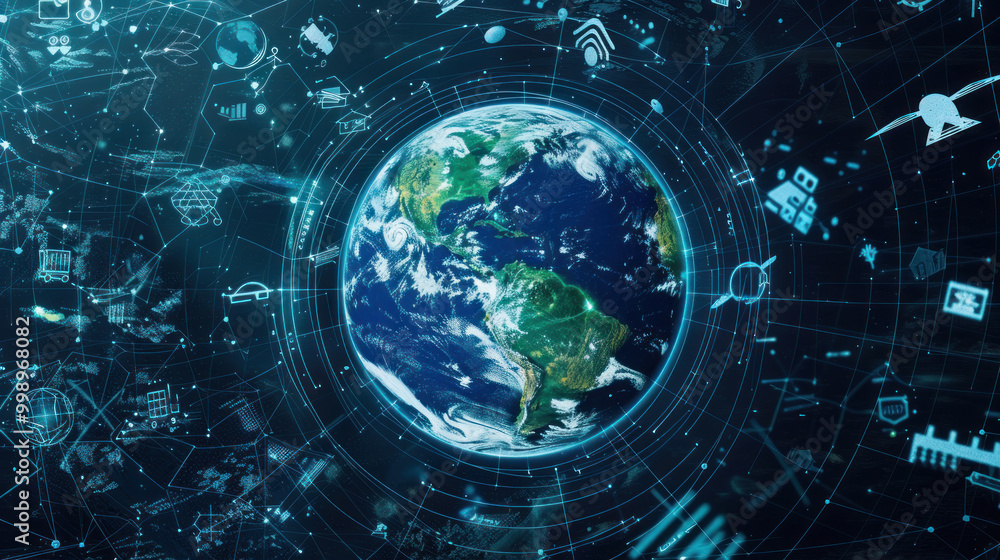 A visual of how technology is driving the circular economy, from smart recycling systems to AI-powered waste management solutions. A visual of how technology is driving the circular economy, from smart recycling systems to AI-powered waste management solutions.
