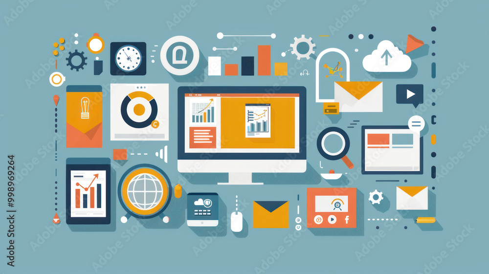 A visual of personal brand management tools, from content scheduling to reputation monitoring, for optimizing online presence. A visual of personal brand management tools, from content scheduling to reputation monitoring, for optimizing online presence.