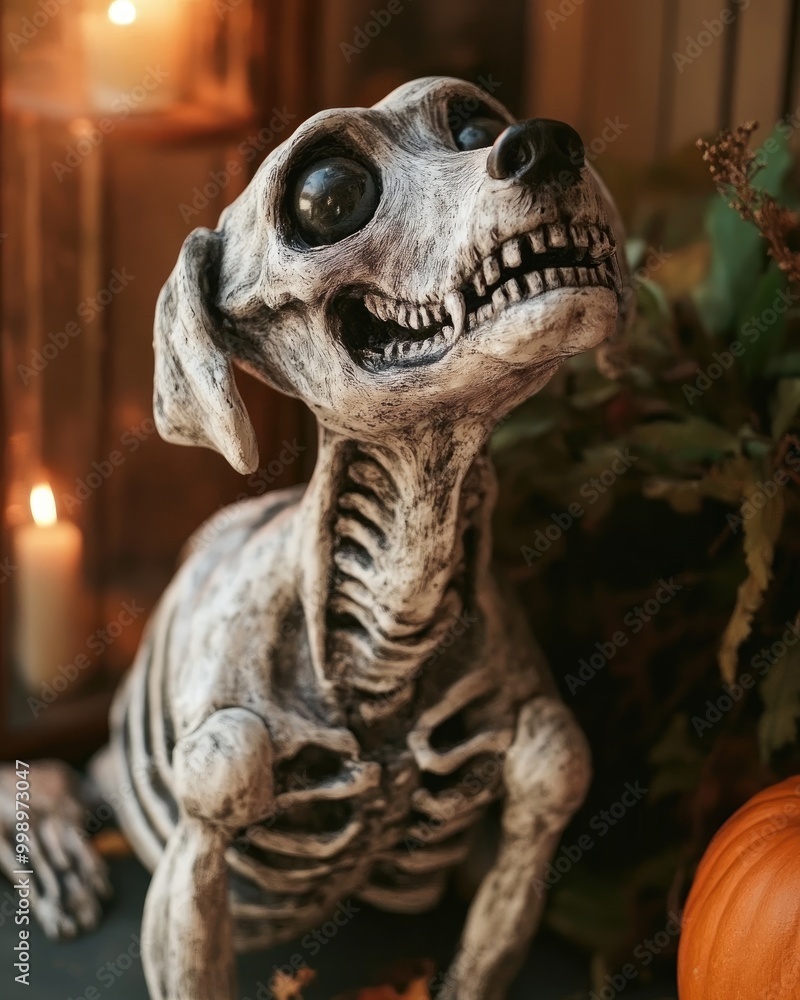 Halloween skeleton dog decorations Halloween skeleton dog decorations