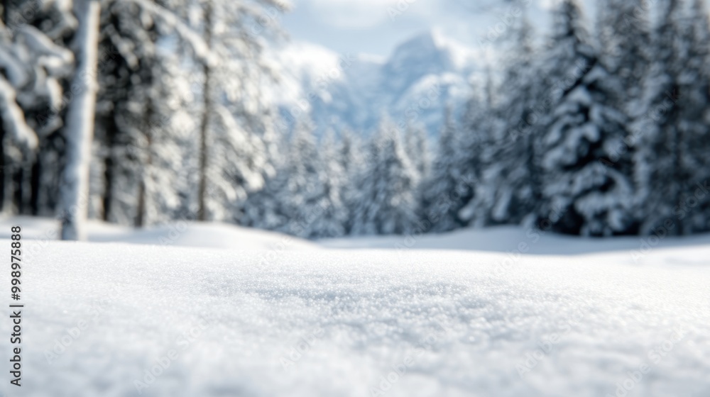 A serene wide-angle view of a snow-covered landscape, featuring pine trees and mountains in the background, encapsulating the peacefulness and beauty of a winter wonderland. A serene wide-angle view of a snow-covered landscape, featuring pine trees and mountains in the background, encapsulating the peacefulness and beauty of a winter wonderland.