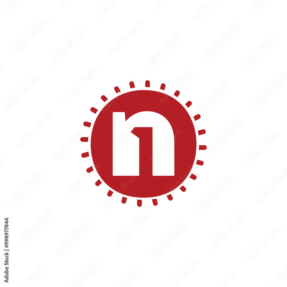 modern letter n one logo design concept vector modern letter n one logo design concept vector