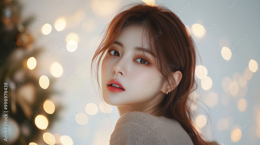 a beautiful asian fashion model for winter a beautiful asian fashion model for winter