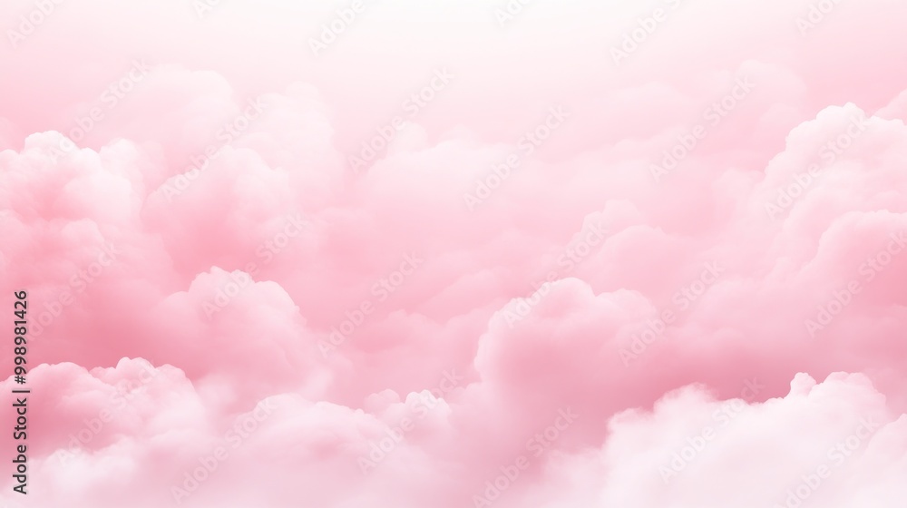 Delicate pink clouds create a calming atmosphere during early morning light Delicate pink clouds create a calming atmosphere during early morning light