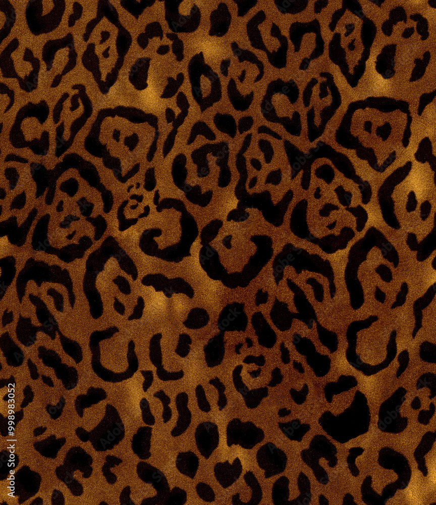 Seamless hand drawn leopard pattern, detail
Seamless hand drawn leopard pattern, detail