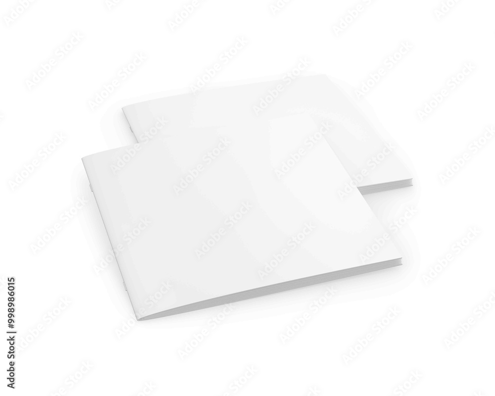 An image of a Square Brochure isolated on a white background An image of a Square Brochure isolated on a white background