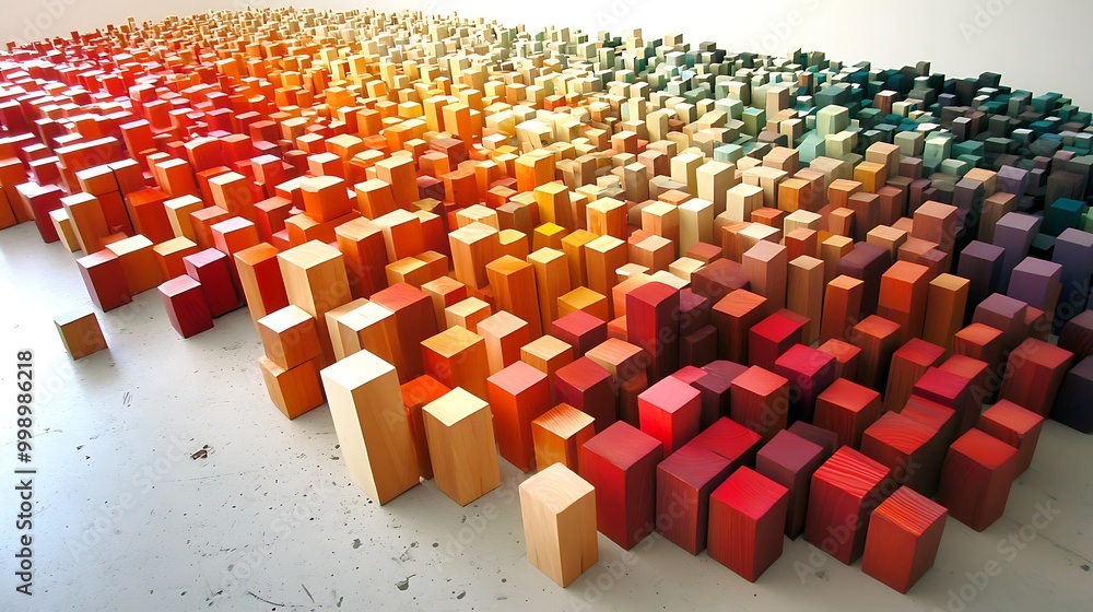 Fototapeta premium Abstract 3D Cube Art Collection: Geometric Designs, Textures, and Colorful Patterns