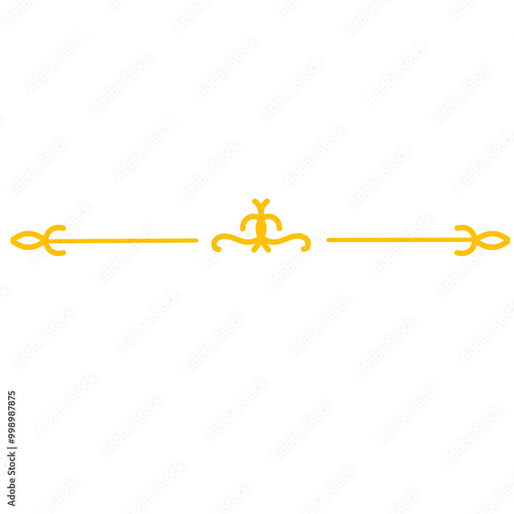 Gold Text Divider Ornament Gold Text Divider Ornament