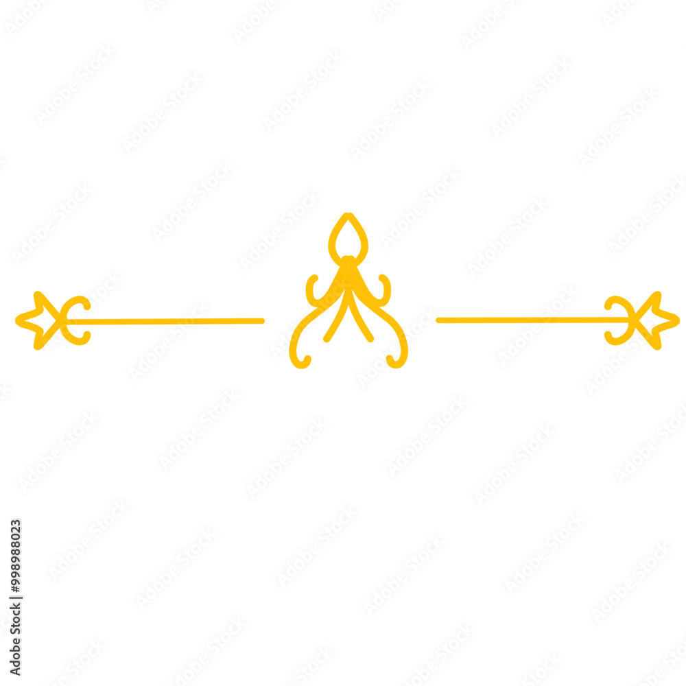 Gold Text Divider Ornament Gold Text Divider Ornament