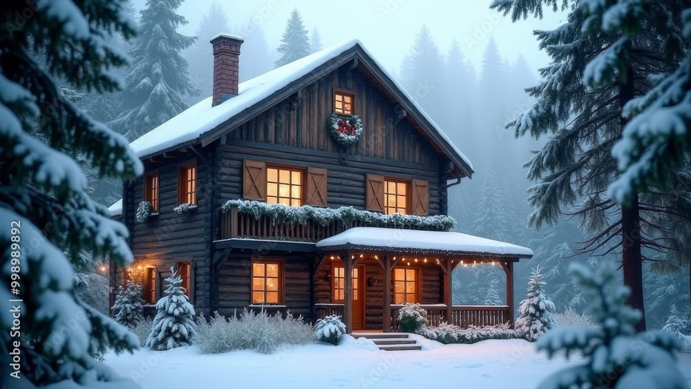 Generative AI, a large house with a lot of windows and lights on it in the snow covered forest with evergreen trees, cgstudio, a 3D render, photorealism
Generative AI, a large house with a lot of windows and lights on it in the snow covered forest with evergreen trees, cgstudio, a 3D render, photorealism