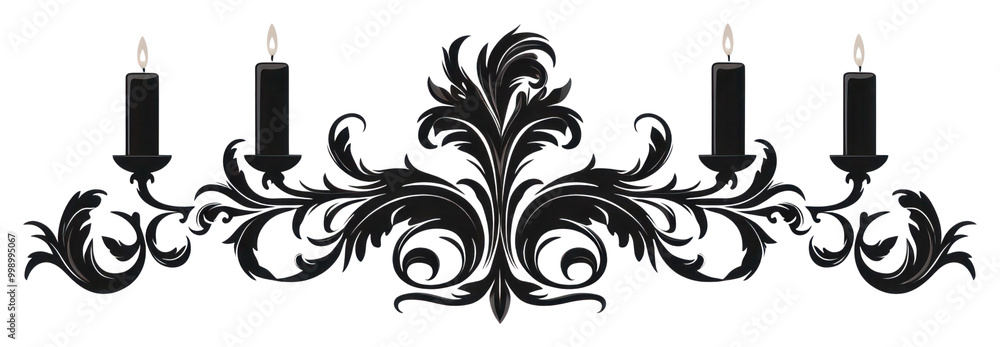PNG Candle chandelier decoration creativity. PNG Candle chandelier decoration creativity.