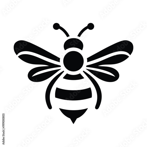 Buzzing Beauty The Bee Silhouette