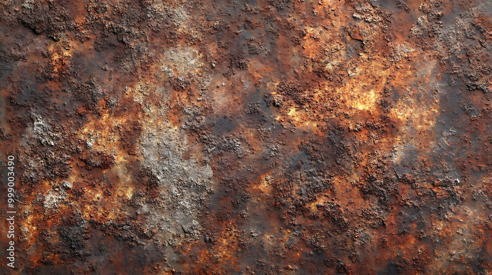 Rusty metal surface with brown, orange, and gray patches. Rusty metal surface with brown, orange, and gray patches.