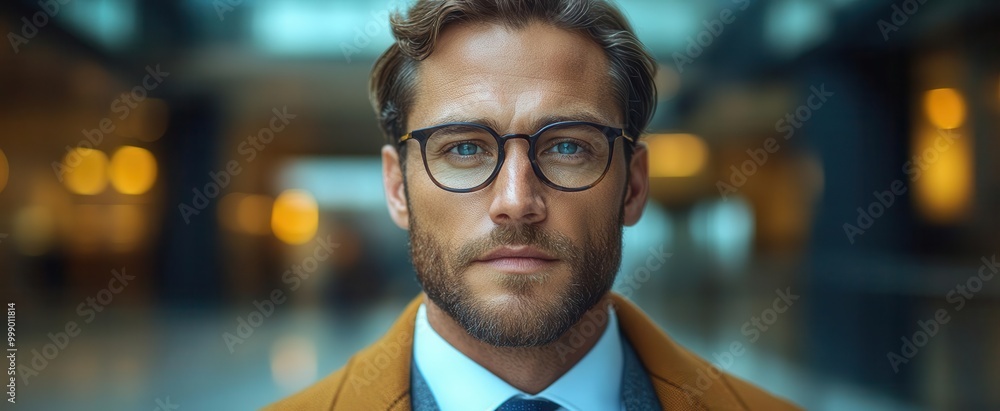 corporate crowman dressed sharply in a tailored coat and tie exuding professionalism and confidence set against a sleek office environment corporate crowman dressed sharply in a tailored coat and tie exuding professionalism and confidence set against a sleek office environment