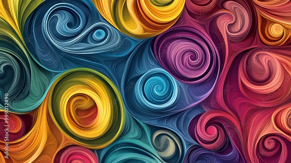 Abstract colorful background with swirling, 3D shapes. Abstract colorful background with swirling, 3D shapes.