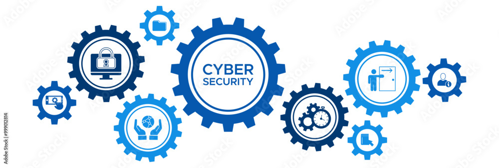 Comprehensive Cybersecurity Management Banner with Icons for Encryption, Network Security, Access Control, and Disaster Recovery Systems Comprehensive Cybersecurity Management Banner with Icons for Encryption, Network Security, Access Control, and Disaster Recovery Systems