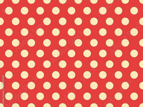 Seamless pattern of evenly spaced dots on a solid, flat background. Ideal for use in textiles, web design, wallpapers, packaging, and other creative projects. The simple yet versatile design ensures a