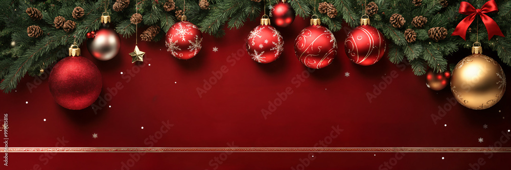 Magical Merry Christmas and Happy New Year background with snow-covered trees, glowing lights, and holiday decorations, ideal for creating a joyful and enchanting holiday greeting Magical Merry Christmas and Happy New Year background with snow-covered trees, glowing lights, and holiday decorations, ideal for creating a joyful and enchanting holiday greeting