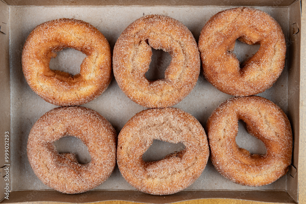 Delicious apple cider cinnamon sugar fall donut Delicious apple cider cinnamon sugar fall donut