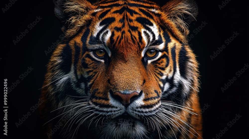 Realistic Lynx Portrait with Intense Expression Realistic Lynx Portrait with Intense Expression