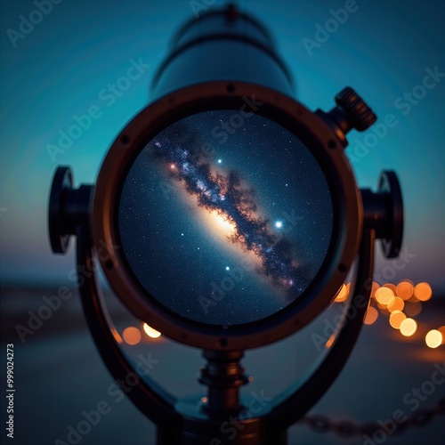 Milky Way Through Telescope photo