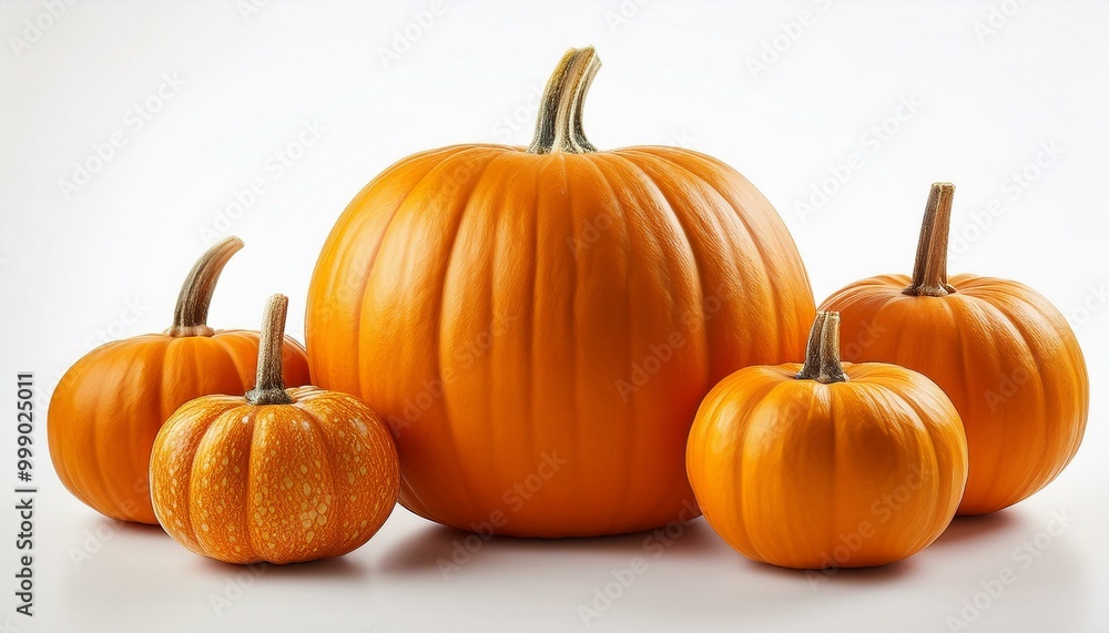pumpkins on a white background 15 pumpkins on a white background 15