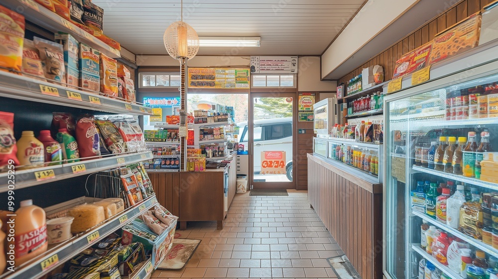 Fototapeta premium convenience store with essential items