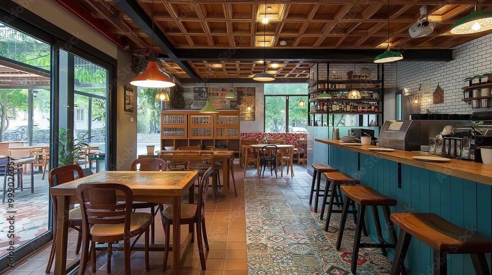 Fototapeta premium restaurant with a diverse menu