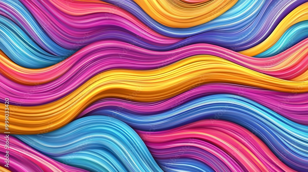 Abstract background with colorful wavy lines. Abstract background with colorful wavy lines.